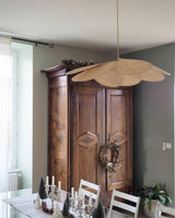 Modern Fabric Floral Petal Pendant Light for Elegant Living Room and Bedroom Lighting
