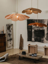 Modern Fabric Floral Petal Pendant Light for Elegant Living Room and Bedroom Lighting