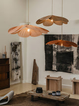 Modern Fabric Floral Petal Pendant Light for Elegant Living Room and Bedroom Lighting