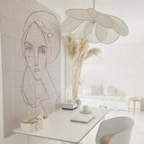 Modern Fabric Floral Petal Pendant Light for Elegant Living Room and Bedroom Lighting