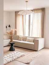 Modern Fabric Floral Petal Pendant Light for Elegant Living Room and Bedroom Lighting