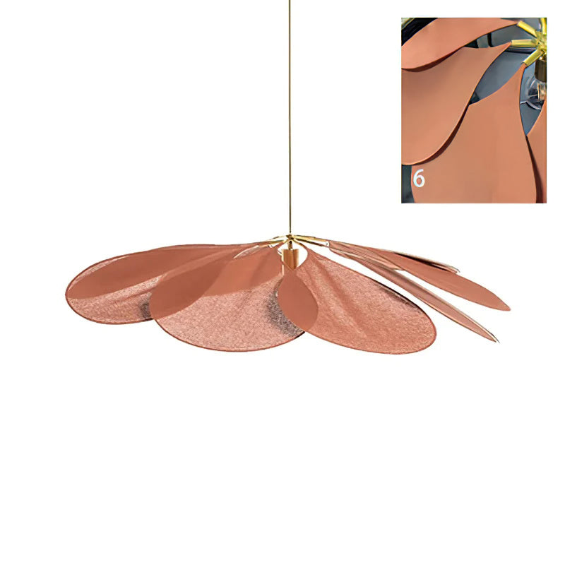 Modern Fabric Floral Petal Pendant Light for Elegant Living Room and Bedroom Lighting