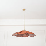 Modern Fabric Floral Petal Pendant Light for Elegant Living Room and Bedroom Lighting
