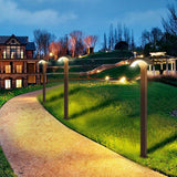 Modern Fan Shaped Outdoor LED Motion Sensor Lawn Lamp for Garden Pathway Landscape Lighting