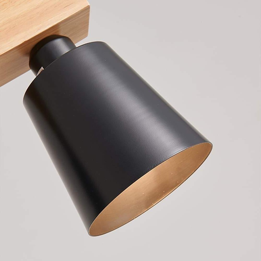 Modern Farmhouse Wood Bamboo Metal Row Pendant Light for Kitchen Island and Dining Room