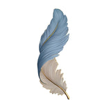 Modern Feather Design LED Wall Lamp with Remote Control and USB Power for Elegant Home Decor