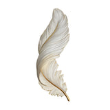 Modern Feather Design LED Wall Lamp with Remote Control and USB Power for Elegant Home Decor