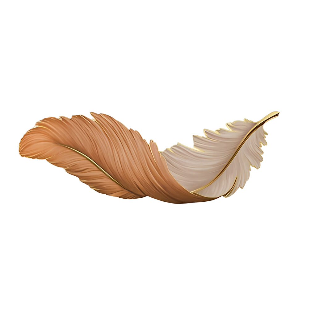 Modern Feather Design LED Wall Lamp with Remote Control and USB Power for Elegant Home Decor