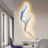 Modern Feather LED Decorative Wall Painting with USB Power and Remote Control
