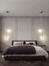 Modern Ferra Minimalist LED Pendant Light with Adjustable Rod for Living Room and Bedroom