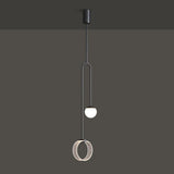 Modern Ferra Minimalist LED Pendant Light with Adjustable Rod for Living Room and Bedroom