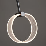 Modern Ferra Minimalist LED Pendant Light with Adjustable Rod for Living Room and Bedroom