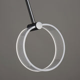 Modern Ferra Minimalist LED Pendant Light with Adjustable Rod for Living Room and Bedroom