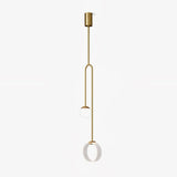 Modern Ferra Minimalist LED Pendant Light with Adjustable Rod for Living Room and Bedroom