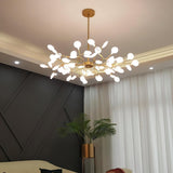 Modern Firefly Sputnik Chandelier LED Branching Pendant Light for Living Room