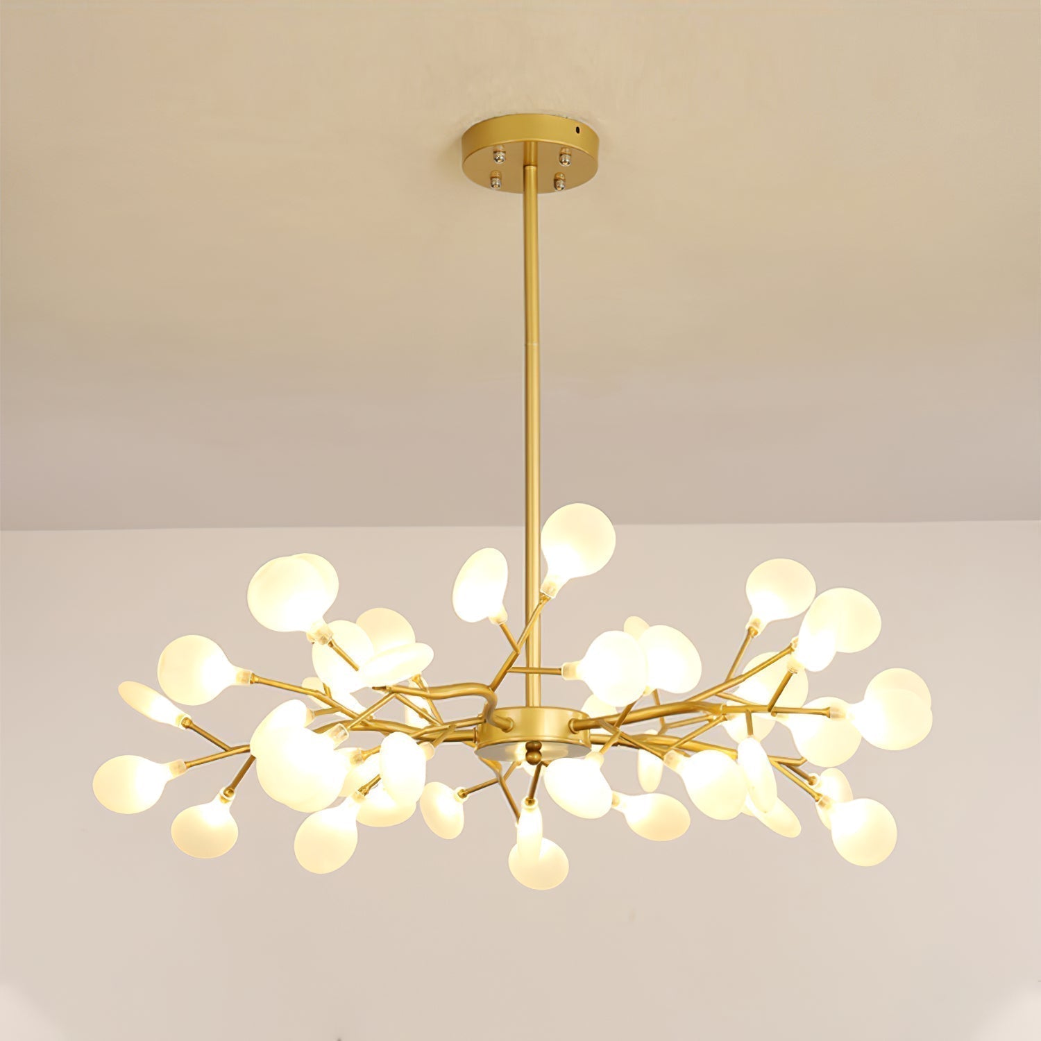 Modern Firefly Sputnik Chandelier LED Branching Pendant Light for Living Room