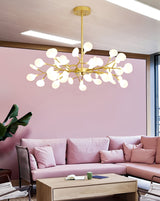 Modern Firefly Sputnik Chandelier LED Branching Pendant Light for Living Room