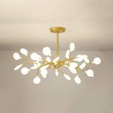 Modern Firefly Sputnik Chandelier LED Branching Pendant Light for Living Room