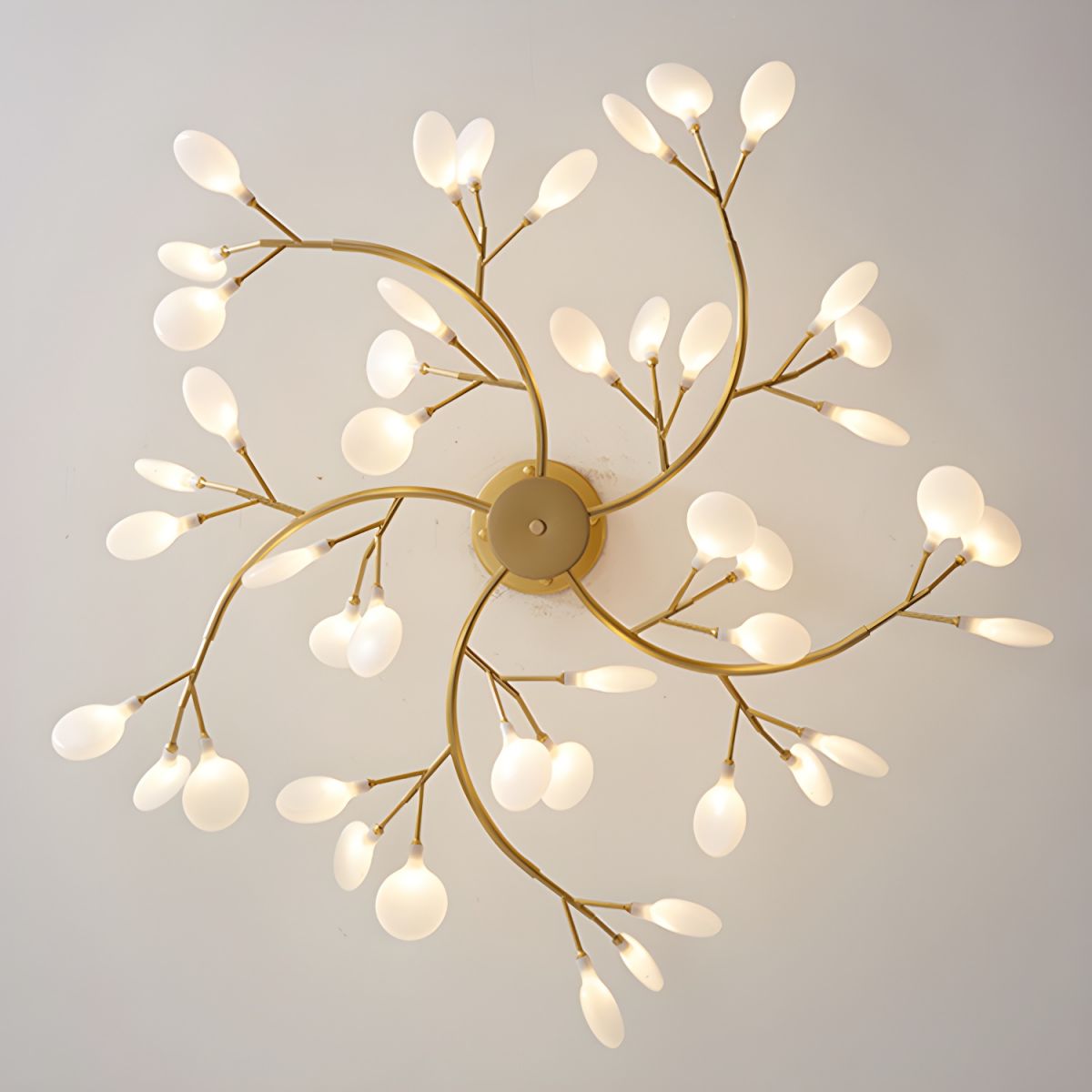Modern Firefly Sputnik Chandelier LED Branching Pendant Light for Living Room