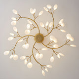 Modern Firefly Sputnik Chandelier LED Branching Pendant Light for Living Room