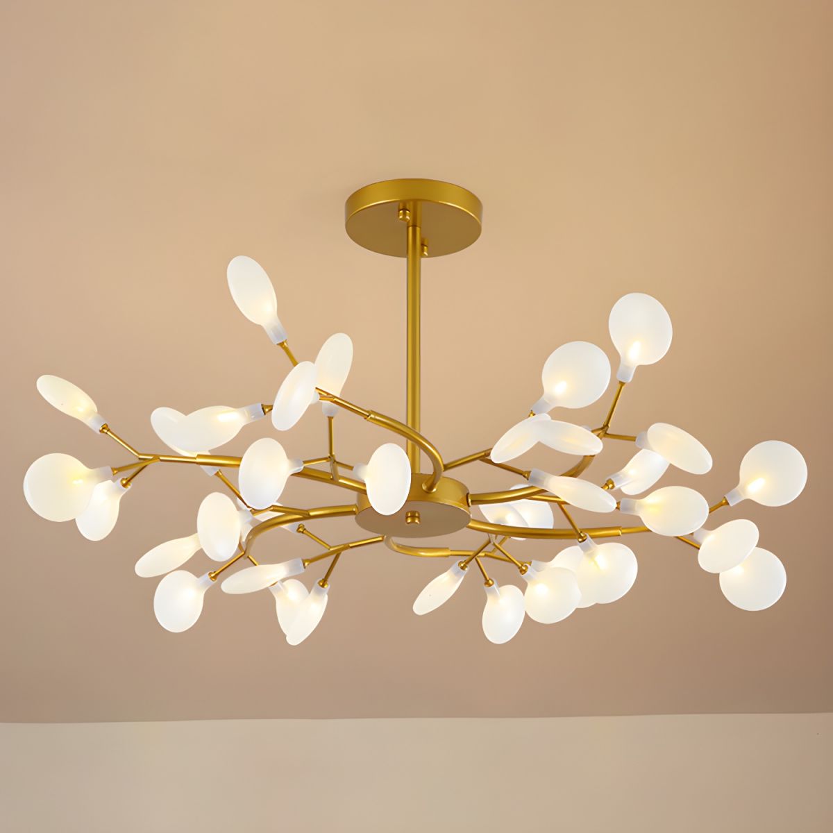 Modern Firefly Sputnik Chandelier LED Branching Pendant Light for Living Room