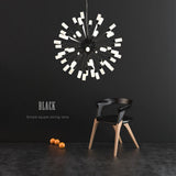 Modern Firework Sphere Cluster LED Chandelier Metal Acrylic Globe Pendant Ceiling Light