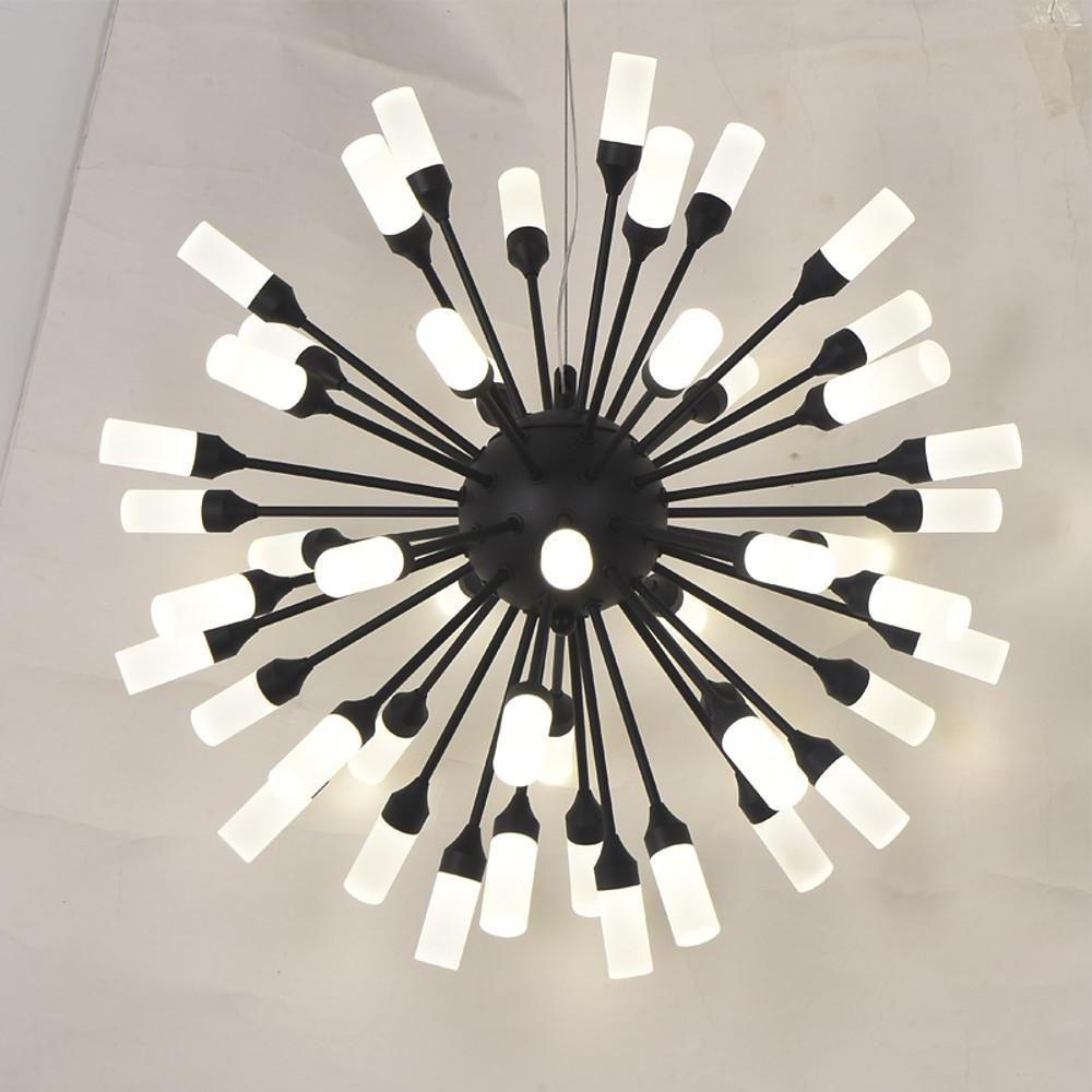 Modern Firework Sphere Cluster LED Chandelier Metal Acrylic Globe Pendant Ceiling Light