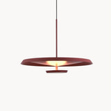 Modern Flat LED Pendant Light Aluminum Minimalist Hanging Lamp for Kitchen Island