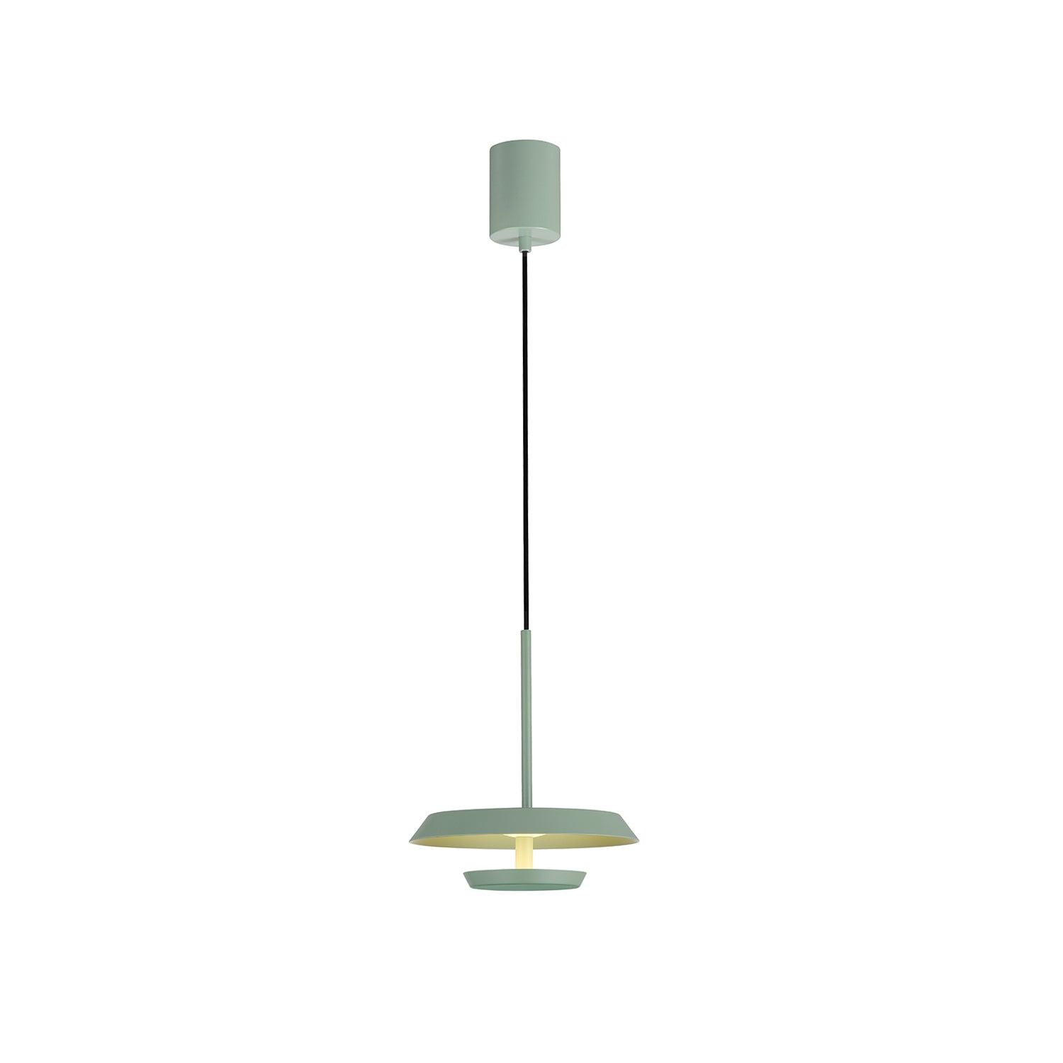 Modern Flat LED Pendant Light Aluminum Minimalist Hanging Lamp for Kitchen Island