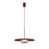 Modern Flat LED Pendant Light Aluminum Minimalist Hanging Lamp for Kitchen Island