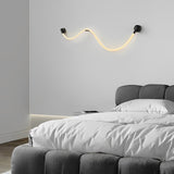 Modern Flexible LED Rope Wall Sconce Minimalist Decorative Atmosphere Light Fixture
