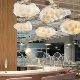Modern Floating Cloud Pendant Light Ethereal White Hanging Ceiling Lamp for Bedroom and Nursery