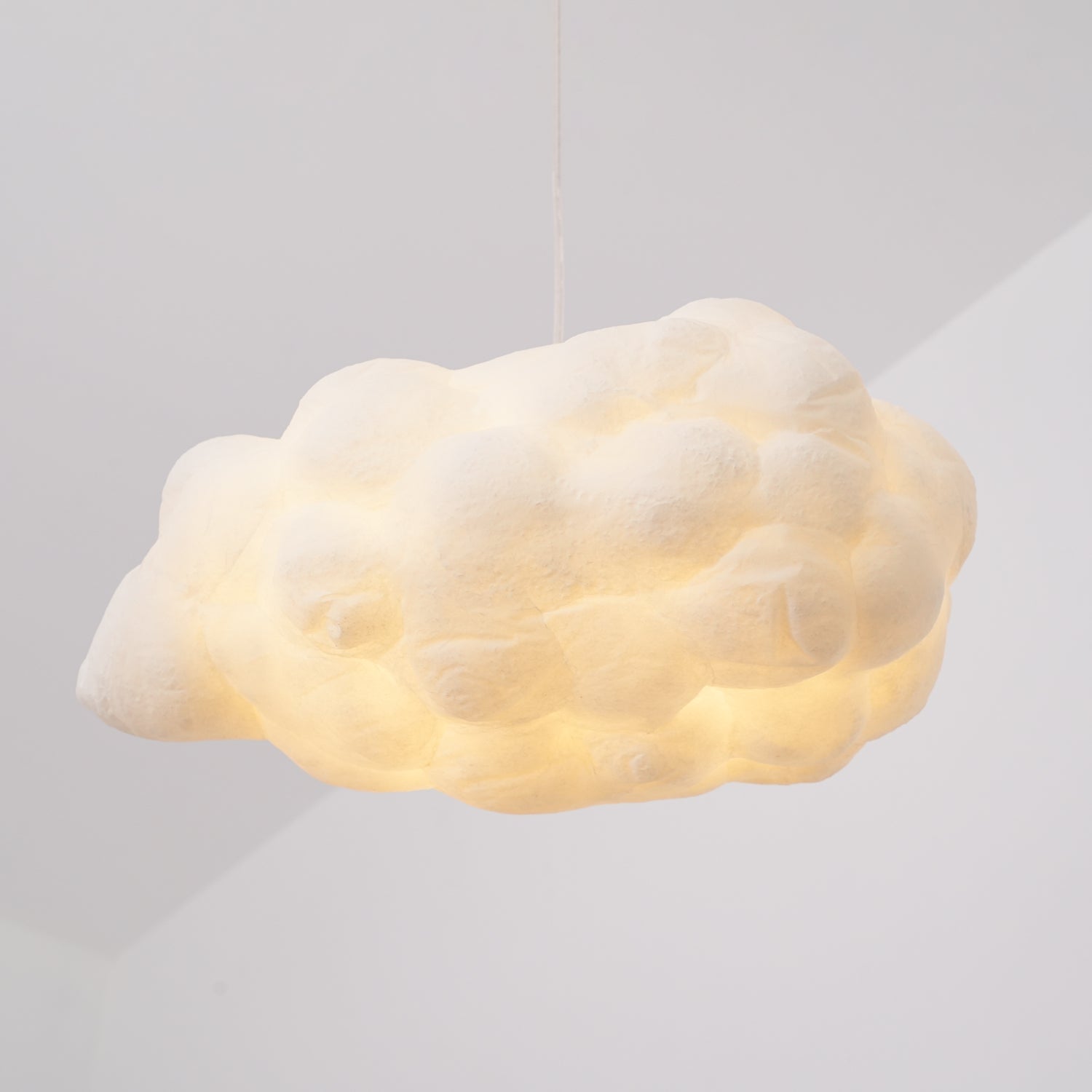 Modern Floating Cloud Pendant Light Ethereal White Hanging Ceiling Lamp for Bedroom and Nursery