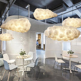 Modern Floating Cloud Pendant Light Ethereal White Hanging Ceiling Lamp for Bedroom and Nursery