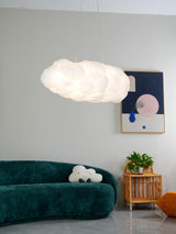 Modern Floating Cloud Pendant Light Ethereal White Hanging Ceiling Lamp for Bedroom and Nursery