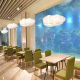 Modern Floating Cloud Pendant Light Ethereal White Hanging Ceiling Lamp for Bedroom and Nursery