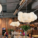 Modern Floating Cloud Pendant Light Ethereal White Hanging Ceiling Lamp for Bedroom and Nursery
