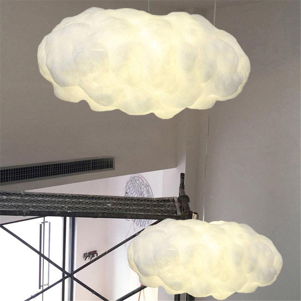 Modern Floating Cloud Pendant Light Ethereal White Hanging Ceiling Lamp for Bedroom and Nursery