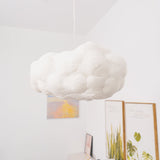 Modern Floating Cloud Pendant Light Ethereal White Hanging Ceiling Lamp for Bedroom and Nursery