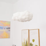 Modern Floating Cloud Pendant Light Ethereal White Hanging Ceiling Lamp for Bedroom and Nursery