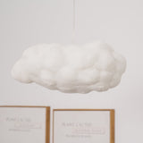 Modern Floating Cloud Pendant Light Ethereal White Hanging Ceiling Lamp for Bedroom and Nursery