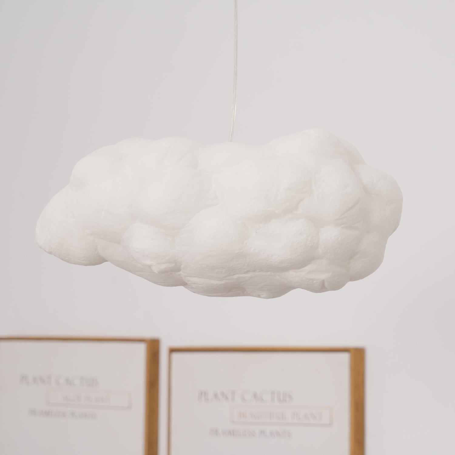 Modern Floating Cloud Pendant Light Ethereal White Hanging Ceiling Lamp for Bedroom and Nursery