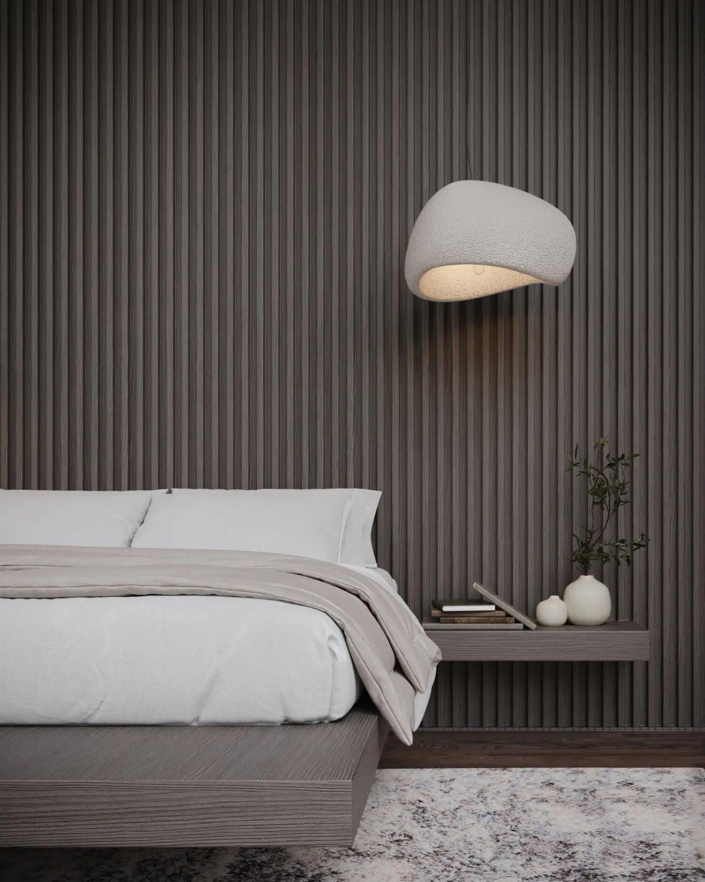 Modern Floating Cloud Pendant Light Spherical Hanging Ceiling Lamp for Living Room