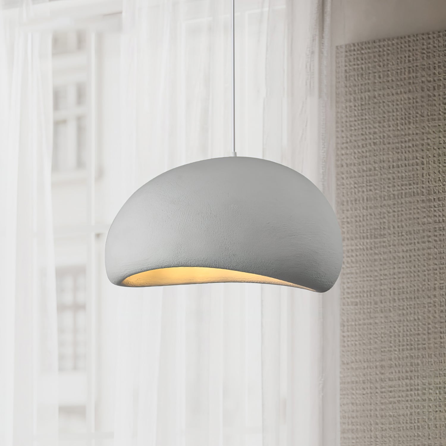 Modern Floating Cloud Pendant Light Spherical Hanging Ceiling Lamp for Living Room