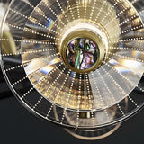 Modern Floral Crystal Chandelier Copper Postmodern Ceiling Light with 3 Color Dimming Modes