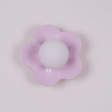 Modern Floral Resin Wall Sconce and Glass Ceiling Lamp for Indoor Lighting