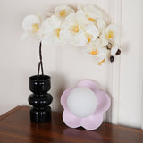 Modern Floral Resin Wall Sconce and Glass Ceiling Lamp for Indoor Lighting