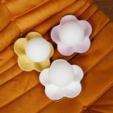 Modern Floral Resin Wall Sconce and Glass Ceiling Lamp for Indoor Lighting