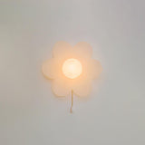 Modern Floral Resin Wall Sconce for Kids Bedroom and Nursery Lighting Decor