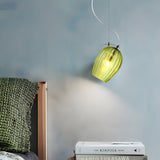 Modern Flower Bud Glass Cup Pendant Light Nordic Minimalist Hanging Lamp for Dining Room